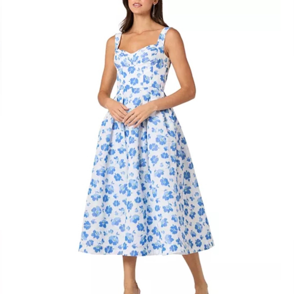 Shoshanna Ophelia Midi Dress Nwt Size 6